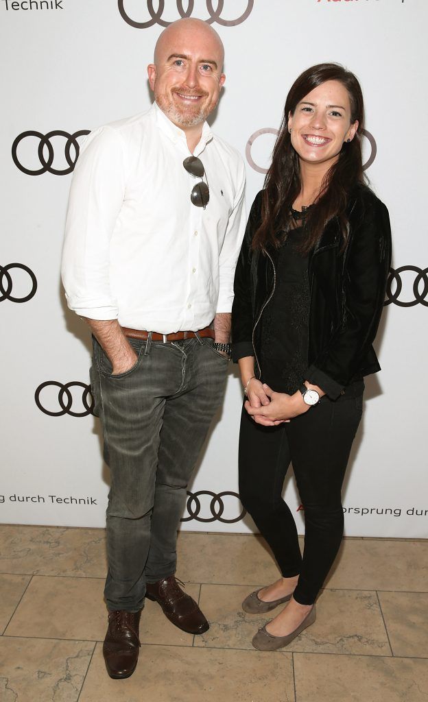 Daragh Keany and Sinead McCann pictured at the all new Audi A8 launch at the RHA Gallery, Dublin. Photo by Brian McEvoy