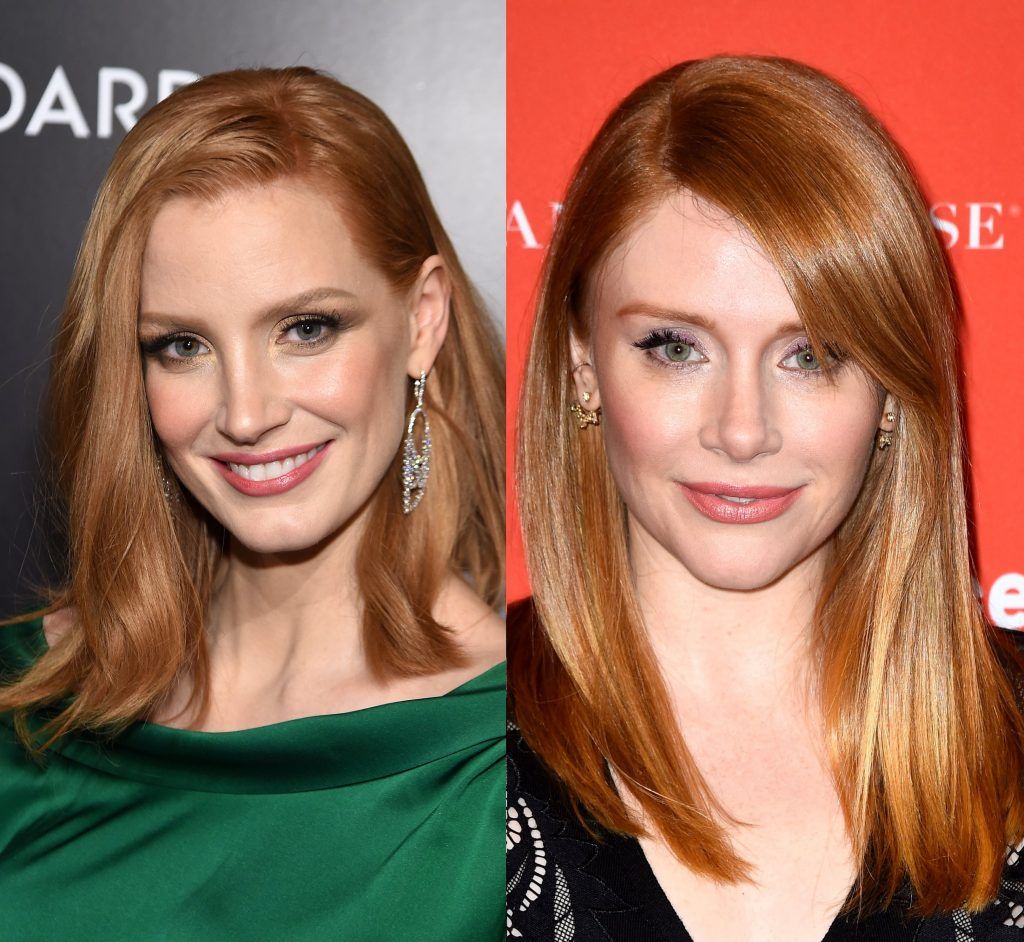 Jessica Chastain and Bryce Dallas Howard. (Photos by Jamie McCarthy/Getty Images & Nicholas Hunt/Getty Images for Sundance Film Festival)
