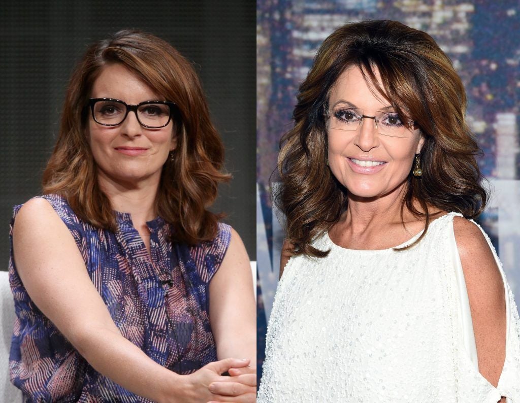 Tina Fey and Sarah Palin. (Photos by Frederick M. Brown/Getty Images & Larry Busacca/Getty Images)