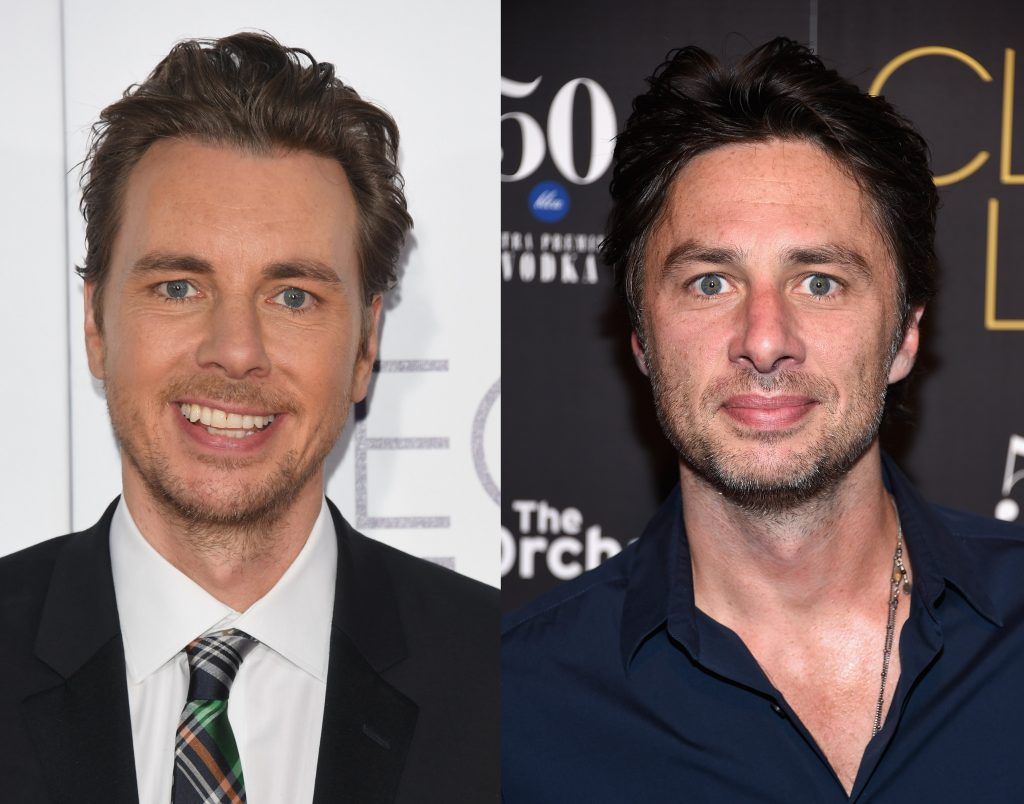 Dax Shepard and Zach Braff. (Photos by Alberto E. Rodriguez/Getty Images & Dimitrios Kambouris/Getty Images)