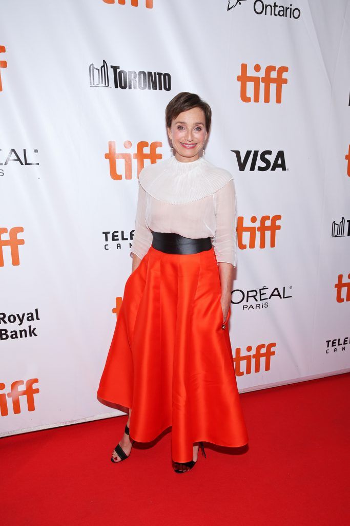 Kristin Scott Thomas attends the "Darkest Hour" premiere during the 2017 Toronto International Film Festival  at Roy Thomson Hall on September 11, 2017 in Toronto, Canada.  (Photo by Phillip Faraone/Getty Images)