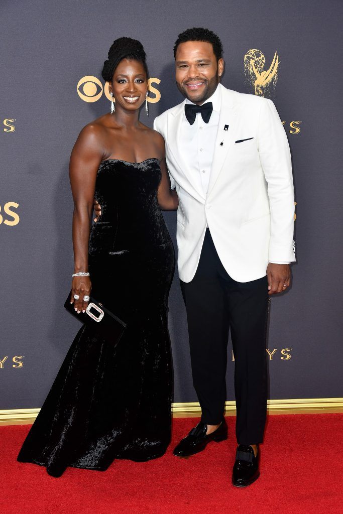 LOS ANGELES, CA - SEPTEMBER 17: Actor Anthony Anderson (R) and Alvina Stewart attend the 69th Annual Primetime Emmy Awards at Microsoft Theater on September 17, 2017 in Los Angeles, California.  (Photo by Frazer Harrison/Getty Images)