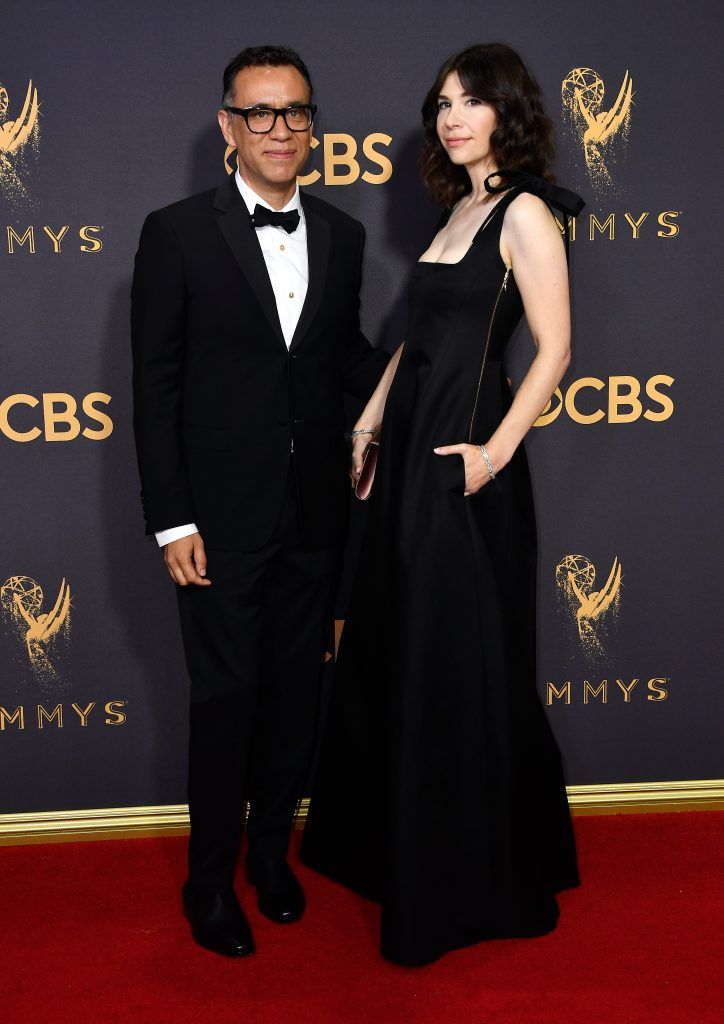 LOS ANGELES, CA - SEPTEMBER 17:  Actors Fred Armisen (L) and Carrie Brownstein attend the 69th Annual Primetime Emmy Awards at Microsoft Theater on September 17, 2017 in Los Angeles, California.  (Photo by Frazer Harrison/Getty Images)
