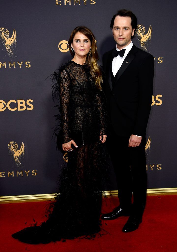 LOS ANGELES, CA - SEPTEMBER 17: Actors Keri Russell (L) and Matthew Rhys attend the 69th Annual Primetime Emmy Awards at Microsoft Theater on September 17, 2017 in Los Angeles, California.  (Photo by Frazer Harrison/Getty Images)