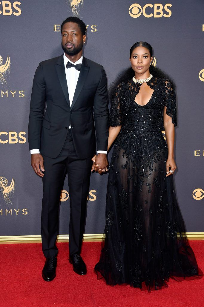 LOS ANGELES, CA - SEPTEMBER 17:  NBA player Dwyane Wade (L) and actor Gabrielle Union attend the 69th Annual Primetime Emmy Awards at Microsoft Theater on September 17, 2017 in Los Angeles, California.  (Photo by Frazer Harrison/Getty Images)