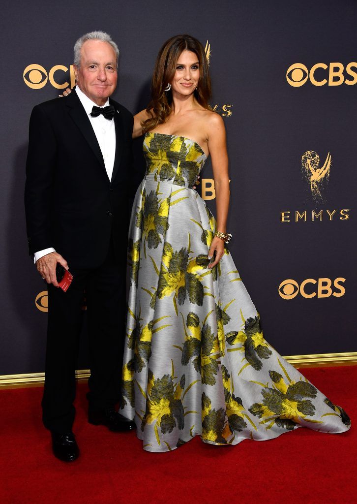LOS ANGELES, CA - SEPTEMBER 17:  Lorne Michaels (L) and Hilaria Baldwin attend the 69th Annual Primetime Emmy Awards at Microsoft Theater on September 17, 2017 in Los Angeles, California.  (Photo by Frazer Harrison/Getty Images)