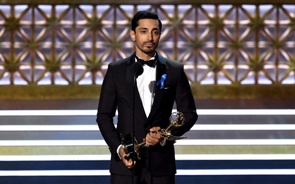 LOS ANGELES, CA - SEPTEMBER 17:  Actor Riz Ahmed accepts the Outstanding Lead Actor in a Limited Series or Movie award for "The Night Of" onstage during the 69th Annual Primetime Emmy Awards at Microsoft Theater on September 17, 2017 in Los Angeles, California.  (Photo by Kevin Winter/Getty Images)