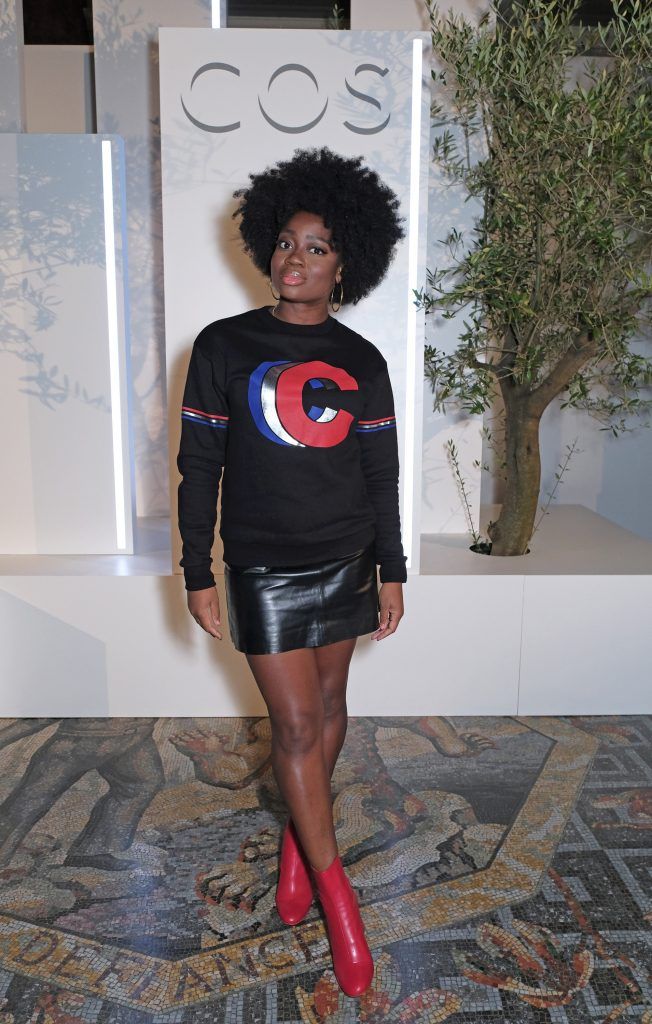 Clara Amfo pictured at the COS 10 year anniversary party at The National Gallery on September 17, 2017 in London, England. Photo: Dave Benett