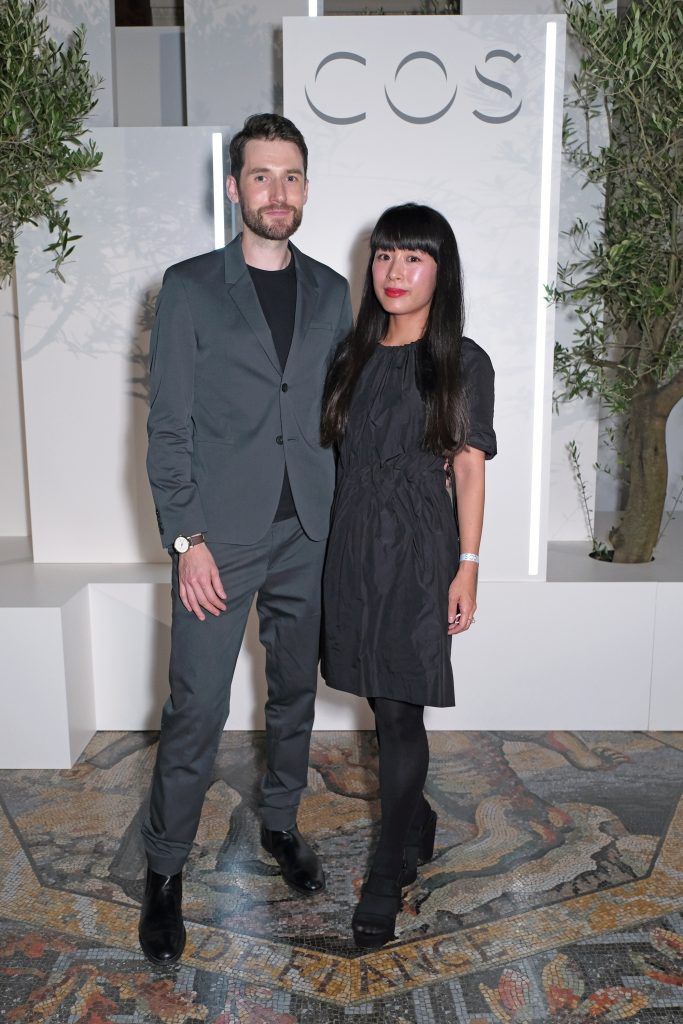 Alexander Groves and Azusa Murakami pictured at the COS 10 year anniversary party at The National Gallery on September 17, 2017 in London, England. Photo: Dave Benett