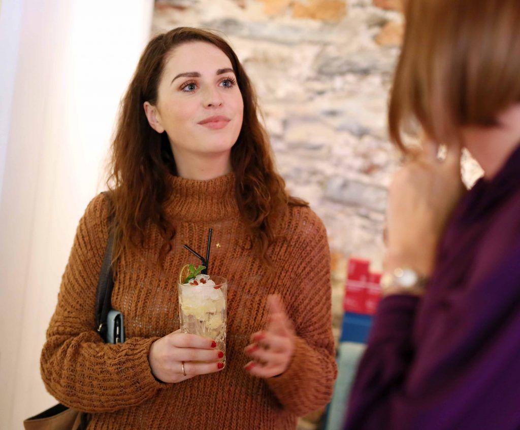 Niamh Devereux as Ireland's beauty elite celebrated cult New Zealand skincare brand Trilogy's 15th birthday on September 15th at Urchin on St. Stephen's Green. Photo: Mark Stedman