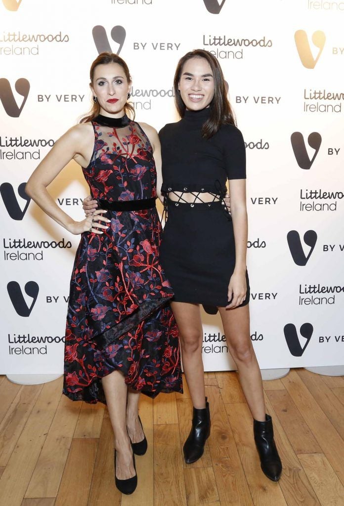 Kassi Cheirogeorgou and Mei-Ling Tong at the launch of the V by Very Autumn/Winter range at Smock Alley Theatre (20th September 2017), available exclusively to LittlewoodsIreland.ie - Photo: Sasko Lazarov/Photocall Ireland