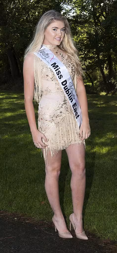 Genevieve Gleeson, Miss Dublin East. Age 22 and from Clontarf, Dublin. She is a business graduate working for Ralph Lauren in sales and runs a family business with her Mother. Pic Patrick O'Leary