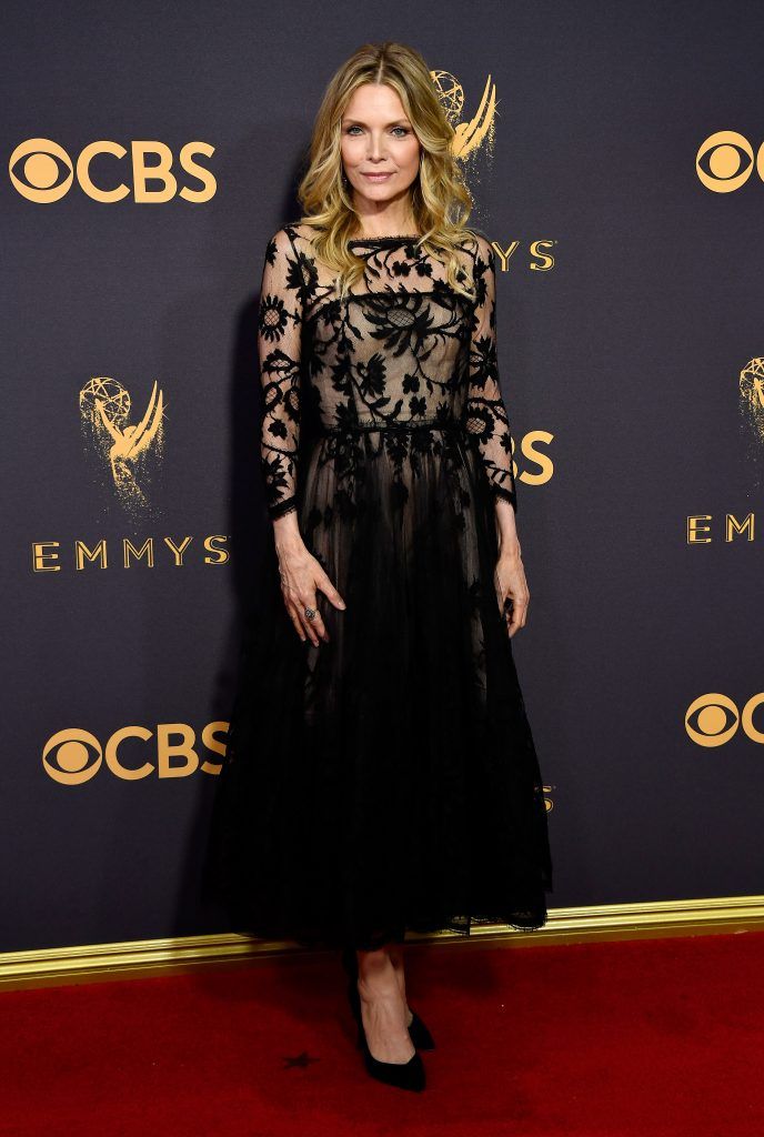 Actor Michelle Pfeiffer attends the 69th Annual Primetime Emmy Awards at Microsoft Theater on September 17, 2017 in Los Angeles, California.  (Photo by Frazer Harrison/Getty Images)