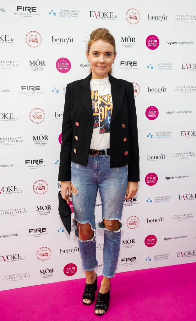 Laura Jordan pictured at Dublin Fashion 2017: The Collective. The event showcased the latest trends, styles and must-buys for the season ahead from leading high street, Creative Quarter and high-end retailers from across Dublin city centre. Picture Andres Poveda