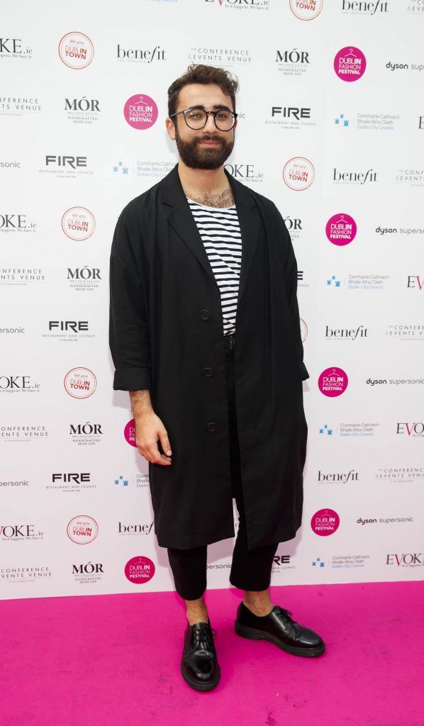 Conor Merriman pictured at Dublin Fashion 2017: The Collective. The event showcased the latest trends, styles and must-buys for the season ahead from leading high street, Creative Quarter and high-end retailers from across Dublin city centre. Picture Andres Poveda