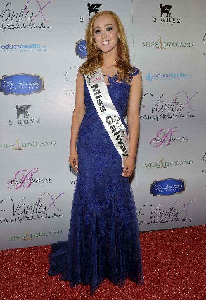 Miss Galway Eleanor Whyte at the Best of Irish Beauty and Brains Vie For Miss Ireland 2017 Victory. Photo by Patrick O'Leary