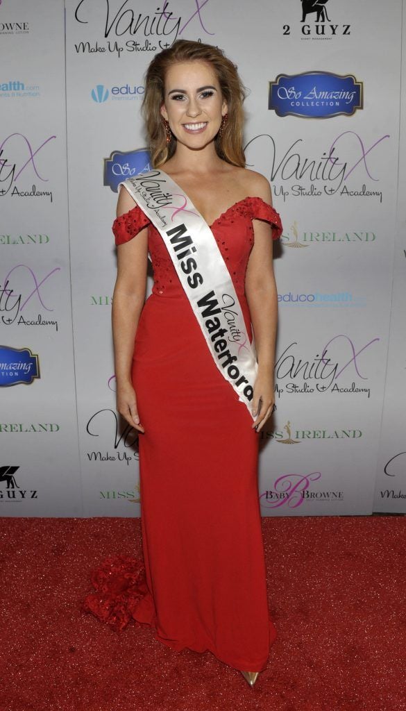 Miss Waterford Kayleigh Hanley at the Best of Irish Beauty and Brains Vie For Miss Ireland 2017 Victory. Photo by Patrick O'Leary
