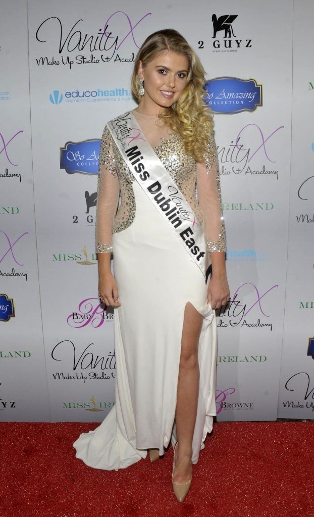 Miss Dublin East Genevieve Gleeson at the Best of Irish Beauty and Brains Vie For Miss Ireland 2017 Victory. Photo by Patrick O'Leary