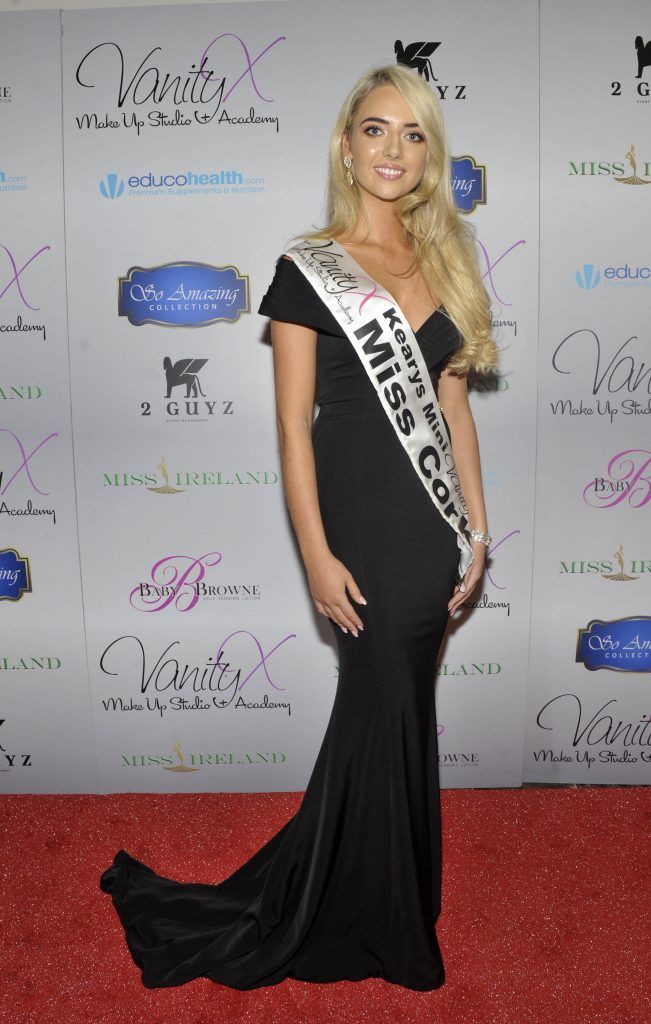 Miss Cork Tara O Leary at the Best of Irish Beauty and Brains Vie For Miss Ireland 2017 Victory. Photo by Patrick O'Leary