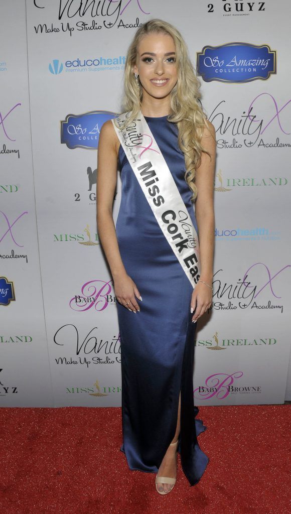 Miss Cork East Rachel Punch at the Best of Irish Beauty and Brains Vie For Miss Ireland 2017 Victory. Photo by Patrick O'Leary