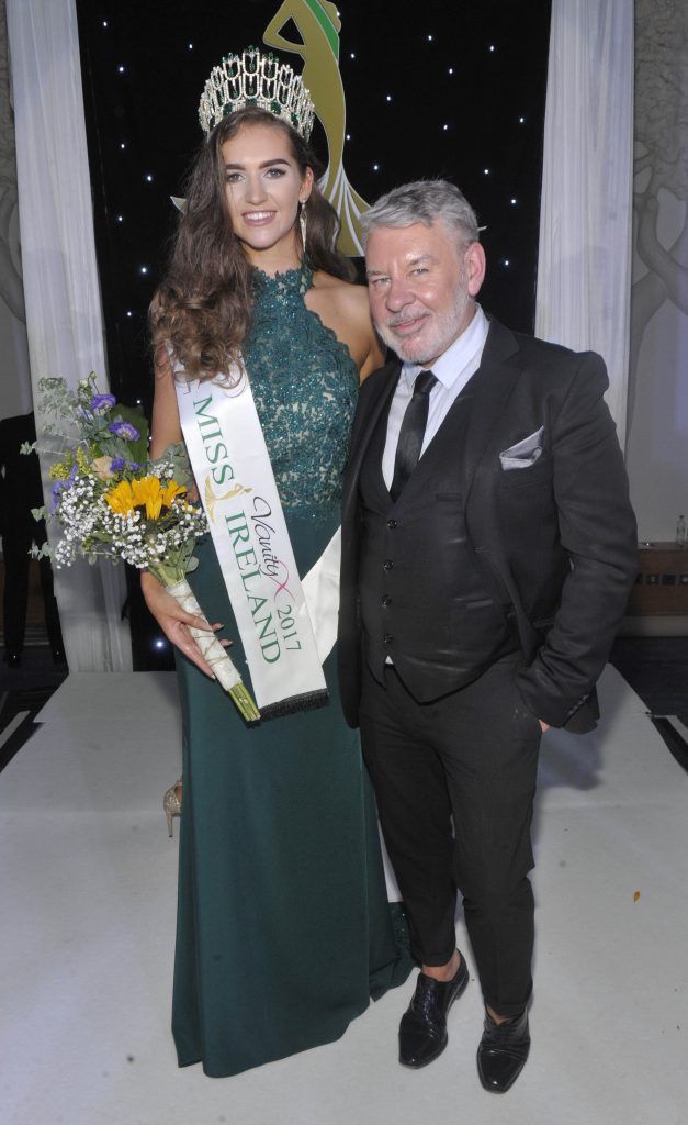 Pictured is Miss Ireland 2017 Lauren McDonagh and Judge Michael Doyle. Photo by Patrick O'Leary
