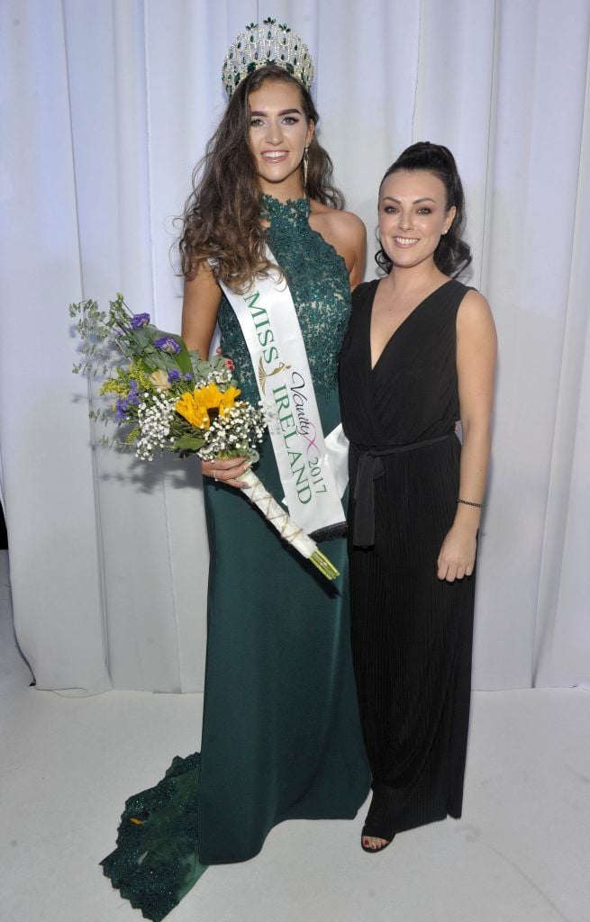 Miss Ireland 2017 Lauren McDonagh and Vanity X  Studio and Make Up Academy CEO Debbie McQuillan. Photo by Patrick O'Leary