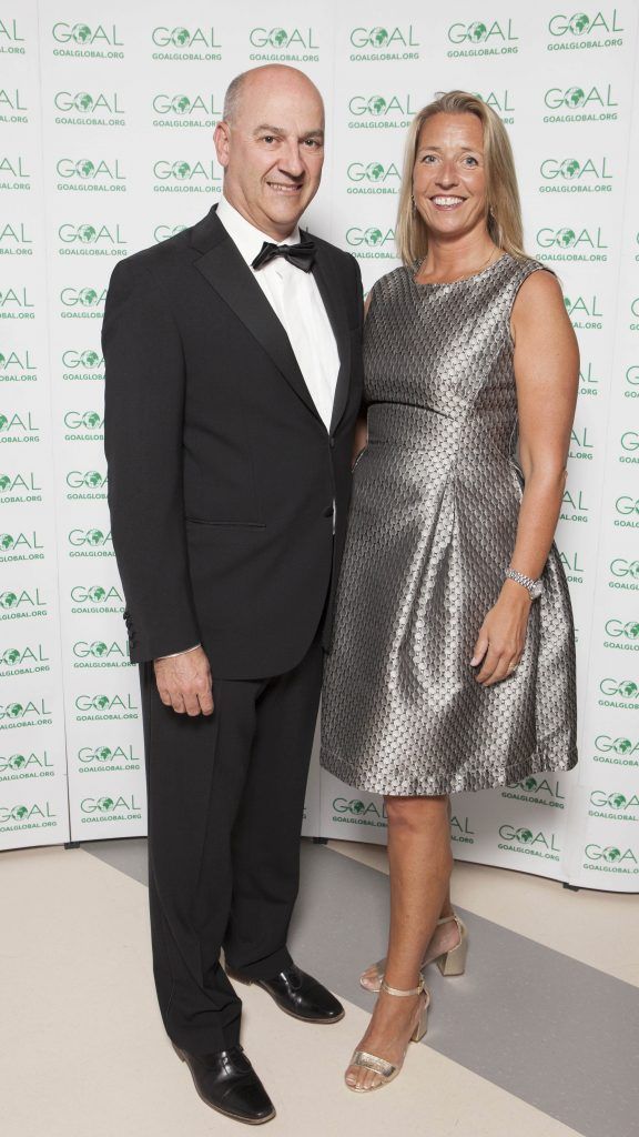 David Kerr and Sarah Jane Kerr pictured at the Annual GOAL Ball at the RDS, Dublin. Pic: Brian McEvoy Photography