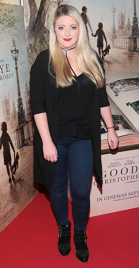 Leah Crawford at the special preview screening of Goodbye Christopher Robin at Omniplex Rathmines, Dublin. Picture by Brian McEvoy