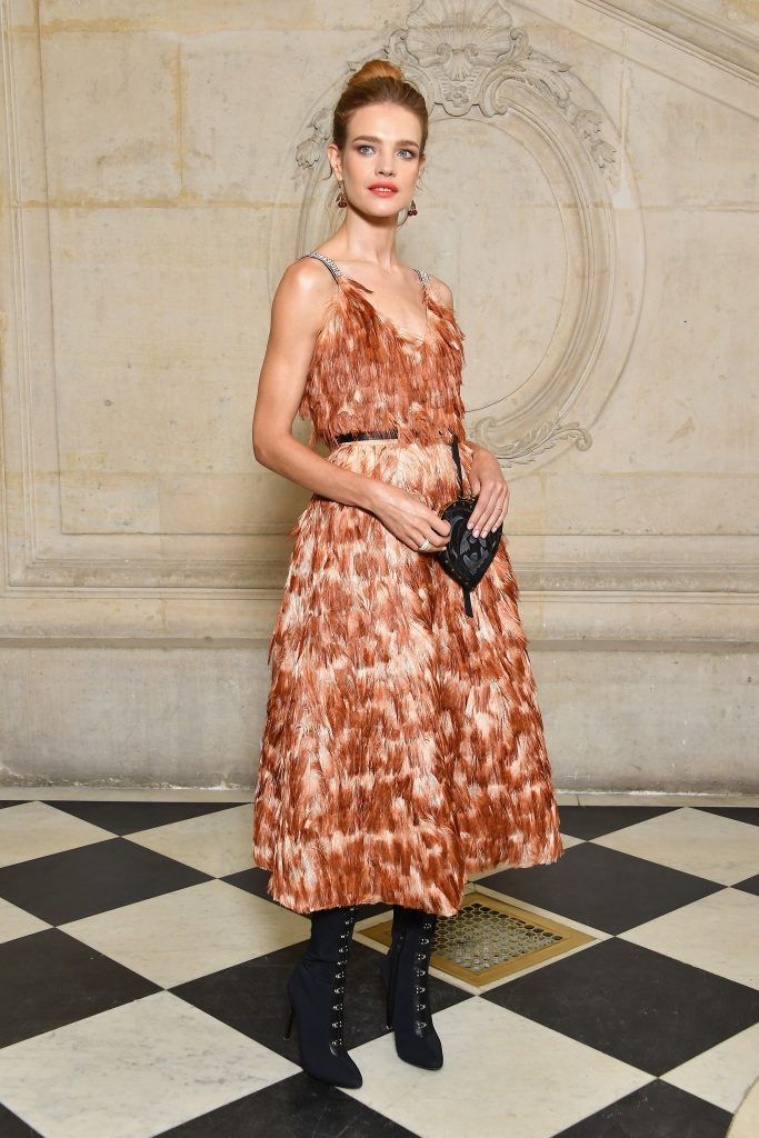 Natalia Vodianova attends the Christian Dior show as part of the Paris Fashion Week Womenswear Spring/Summer 2018 on September 26, 2017 in Paris, France.  (Photo by Pascal Le Segretain/Getty Images for Dior)