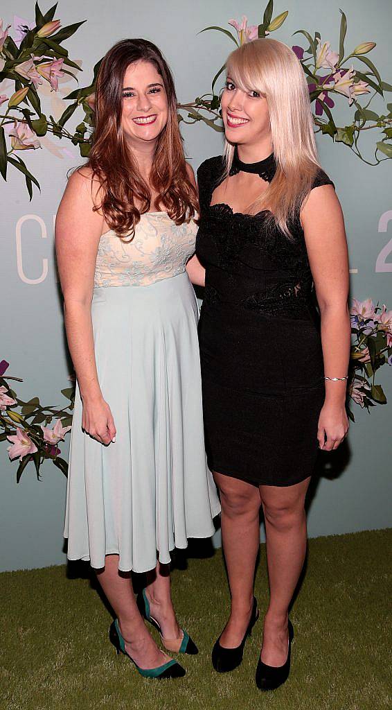 Odessa Stafford and Georgina Butler pictured at the Irish Cinema Ball at the Powerscourt Hotel in Enniskerry, Co Wicklow. Photo by Brian McEvoy