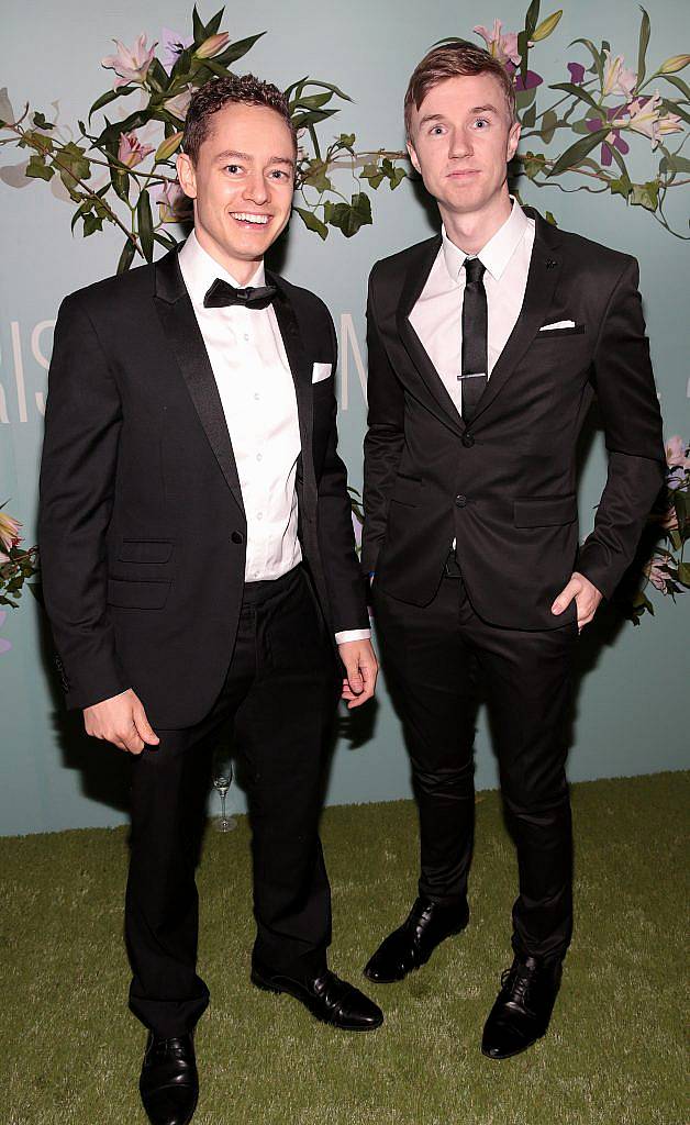 Ben Hawley and Eoghan Kennefick pictured at the Irish Cinema Ball at the Powerscourt Hotel in Enniskerry, Co Wicklow. Photo by Brian McEvoy