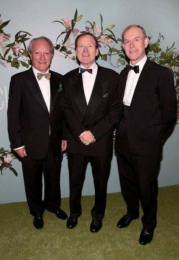 John Halford,Denis Moriarty and Charles Watchorn pictured at the Irish Cinema Ball at the Powerscourt Hotel in Enniskerry, Co Wicklow. Photo by Brian McEvoy