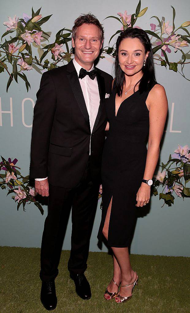 Andy Edge and Lucy Edge pictured at the Irish Cinema Ball at the Powerscourt Hotel in Enniskerry, Co Wicklow. Photo by Brian McEvoy