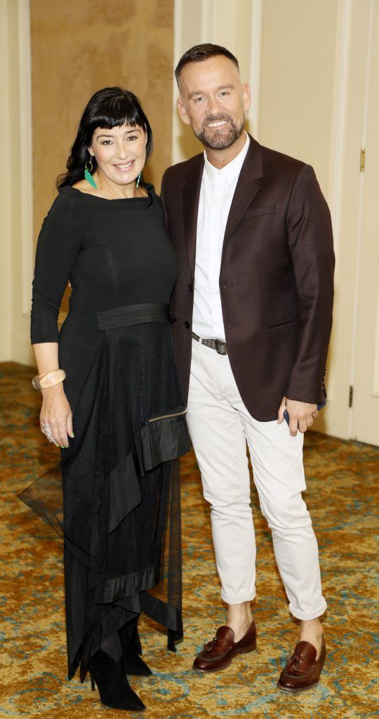 Jean Byrne and Brendan Courtney at the CRY Pure Style Fashion Event of the Year in Association with the Design Centre. Photo Kieran Harnett