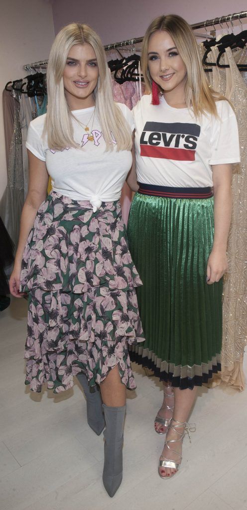 Ashley Kehoe and Emma Dwyer ictured at the opening of Starla Boutique's new flagship store at 28 South William Street, Dublin. Photo: Patrick O'Leary