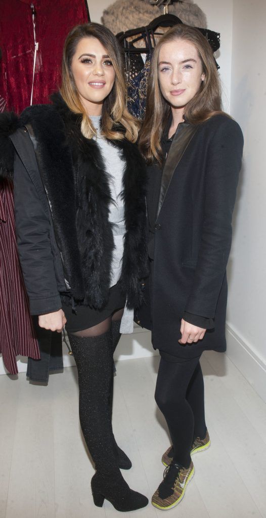 Leah Clare and Odette Devereux ictured at the opening of Starla Boutique's new flagship store at 28 South William Street, Dublin. Photo: Patrick O'Leary