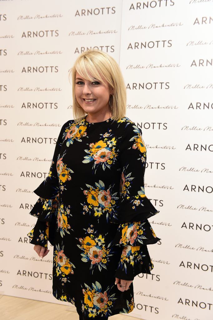 Rebecca Brady (RTE) pictured as Millie Mackintosh launched her new collection at Arnotts Style Sessions. Photos by Michael Chester
