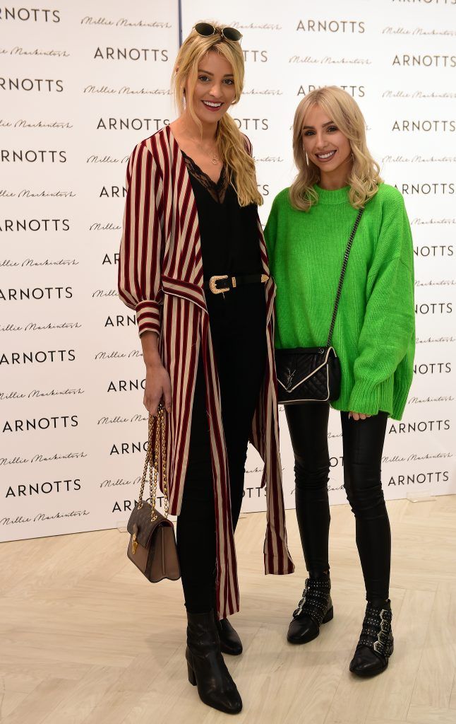 Louise Cooney and Rosie Connoly pictured as Millie Mackintosh launched her new collection at Arnotts Style Sessions. Photos by Michael Chester