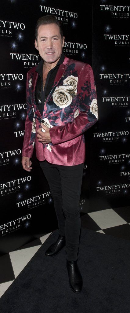 Julian Benson pictured at the official opening of Twenty Two Dublin, located on South Anne Street. Pic: Patrick O'Leary