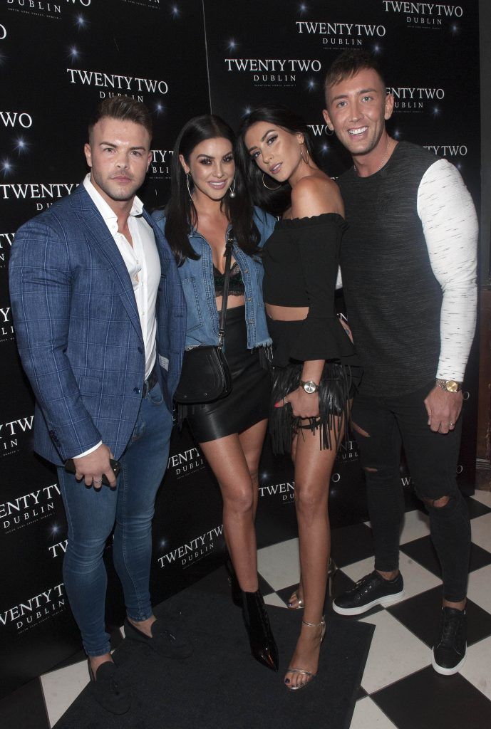Brook Wright, Suzanne Jackson, Carla Jackson an  Dylan O'Connor pictured at the official opening of Twenty Two Dublin, located on South Anne Street. Pic: Patrick O'Leary