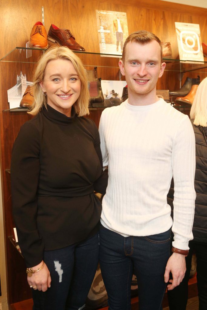 Pictured Sarah and Ian Collins at the Base London Customer Event hosted by RTE's Dancing with the Star winner Aidan O Mahony at Genius Exchequer Street Dublin. Photo: Leon Farrell/Photocall Ireland.