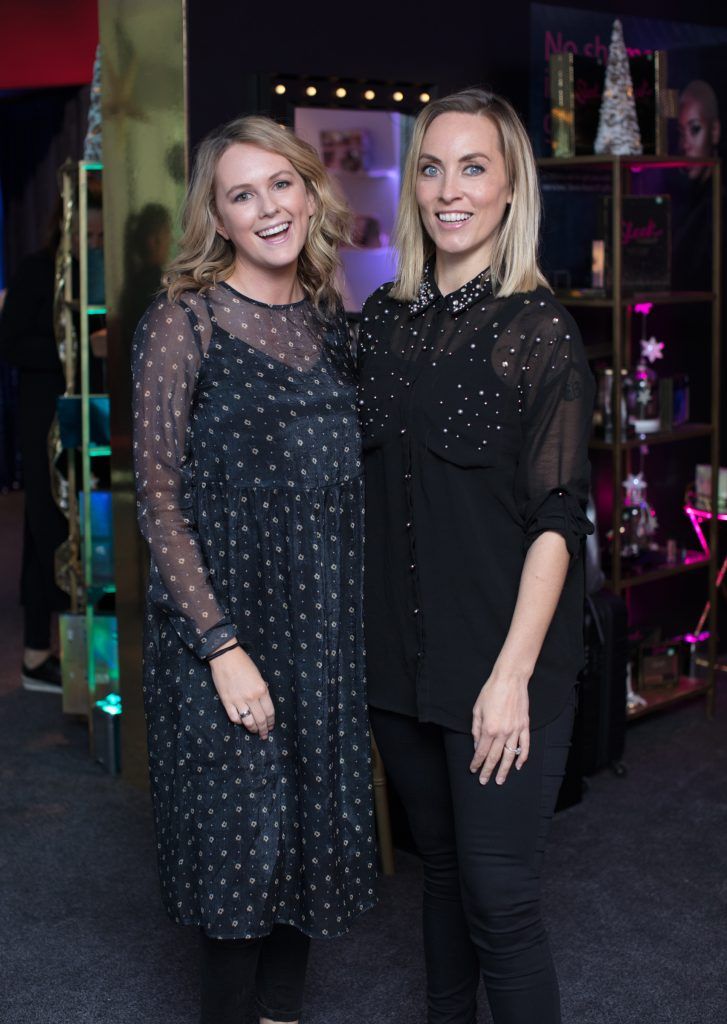Cassie Stokes & Kathryn Thomas pictured on 3rd October 2017 at the exclusive Boots Christmas preview event in the Bord Gais Energy Theatre. Photo: Anthony Woods