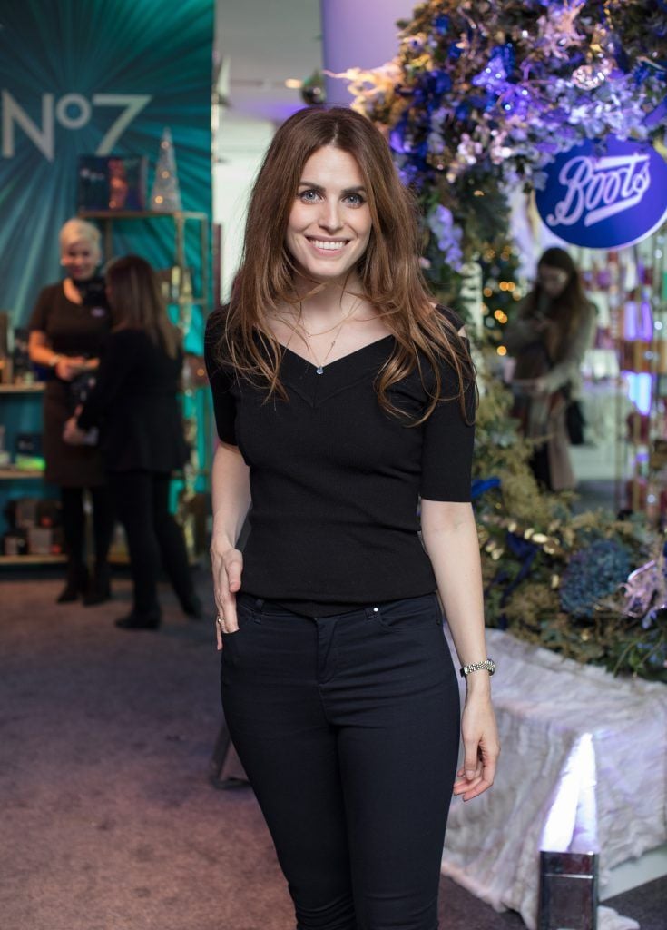 Holly White pictured on 3rd October 2017 at the exclusive Boots Christmas preview event in the Bord Gais Energy Theatre. Photo: Anthony Woods