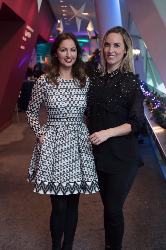 Siobhán McCaul & Kathryn Thomas pictured on 3rd October 2017 at the exclusive Boots Christmas preview event in the Bord Gais Energy Theatre. Photo: Anthony Woods