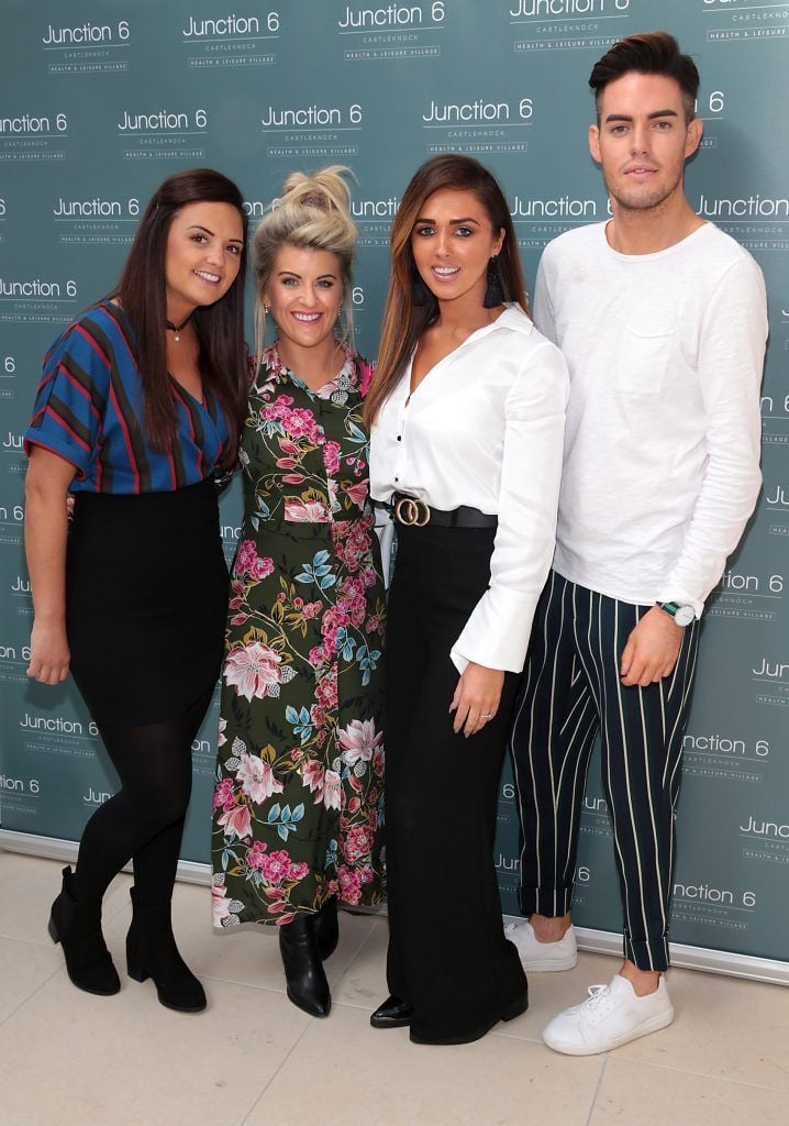 Natalie O Reilly, Erica Kelly,Amy Treacy and Daragh Kavanagh at the opening of Junction 6 Health and Leisure Village in Castleknock, Dublin. Picture: Brian McEvoy