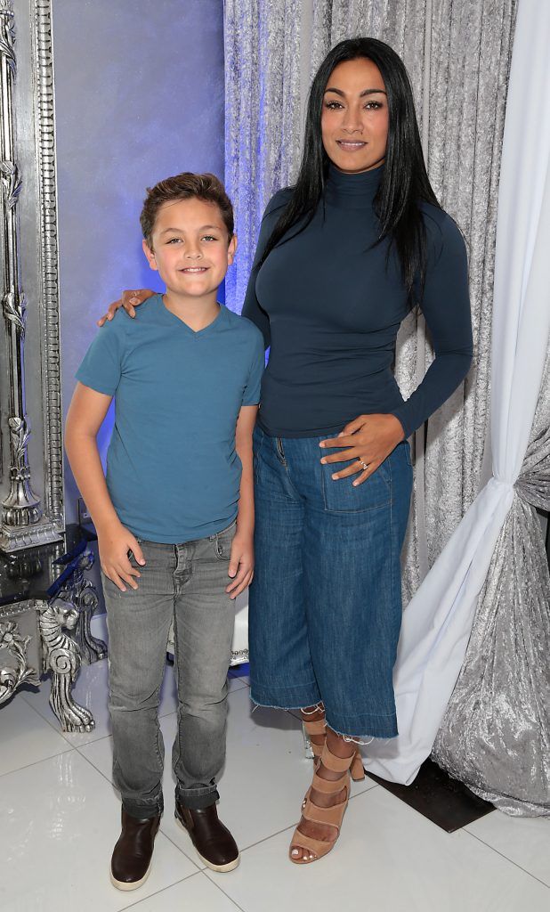Gail Kaneswaran and son Jackson at the launch of Beautique Beauty Studio in Fashion City, Ballymount, Dublin. Picture: Brian McEvoy