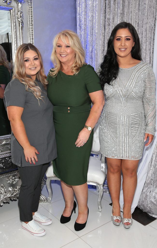 Georgina Kerslake, Marie Kerslake and Michelle Kerslake at the launch of Beautique Beauty Studio in Fashion City, Ballymount, Dublin. Picture: Brian McEvoy