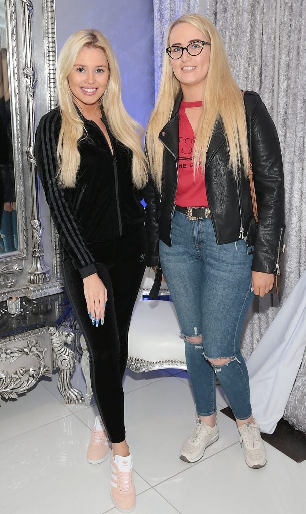 Shannen Reilly McGrath and Stephanie Curley at the launch of Beautique Beauty Studio in Fashion City, Ballymount, Dublin. Picture: Brian McEvoy