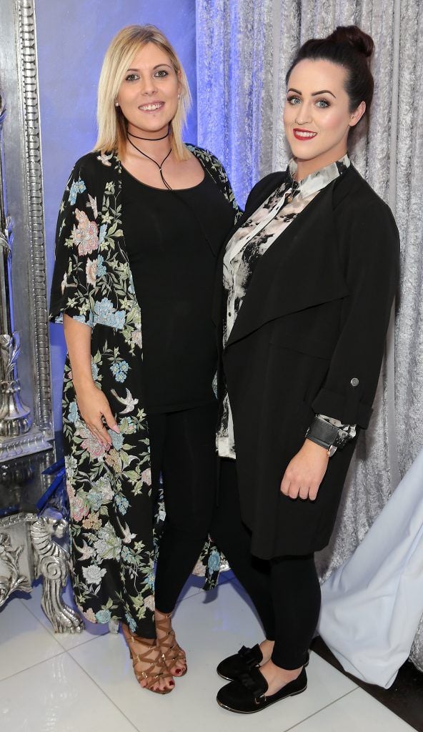 Nicola Penney and Emma McLavan at the launch of Beautique Beauty Studio in Fashion City, Ballymount, Dublin. Picture: Brian McEvoy