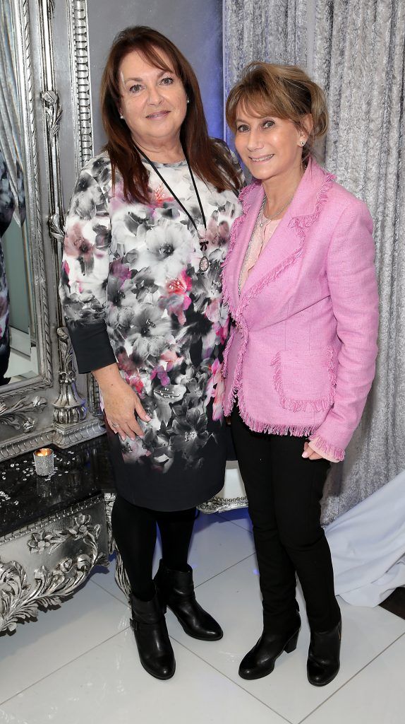 Jane McGarry and Helen Goldin at the launch of Beautique Beauty Studio in Fashion City, Ballymount, Dublin. Picture: Brian McEvoy